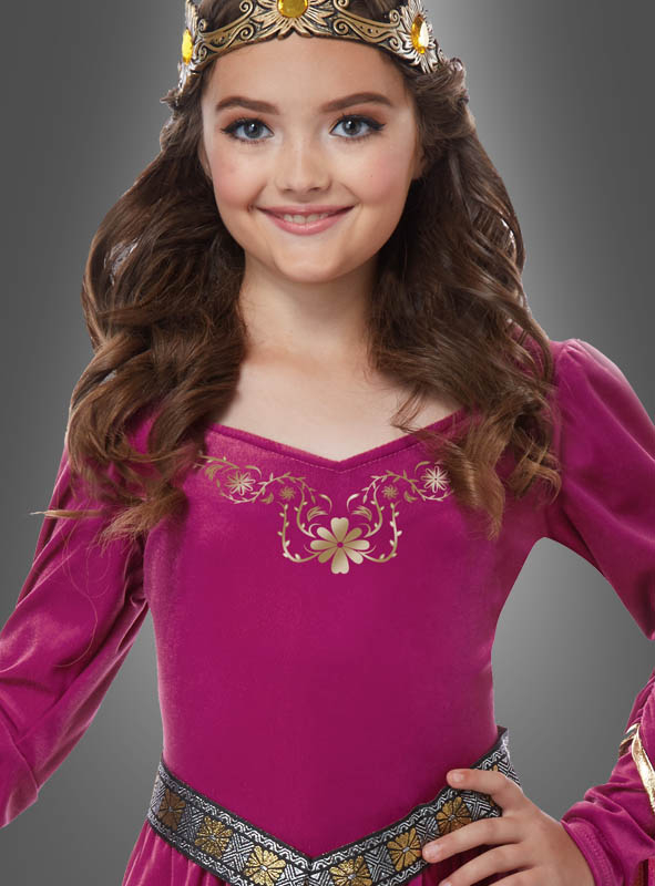 Mittelalterkleid Rose Kinderkostüm 2 Mittelalterkleid Rose Kinderkostüm – Bild 2