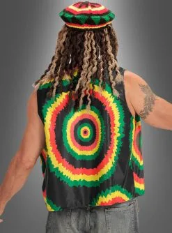 Reggae Weste Unisex 7 Reggae Weste Unisex -Halloween-Cosplay Verkaufsgeschäft rastafari weste dreadlocks 45c65befea 4