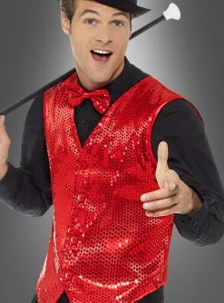 Weste Mit Pailletten Rot -Halloween-Cosplay Verkaufsgeschäft rote weste pailletten herren f12875f030 3