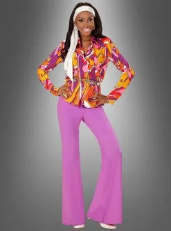 70er Bunte Bluse Andrea -Halloween-Cosplay Verkaufsgeschäft schlagerbluse damen disco 829b5b9b64 3