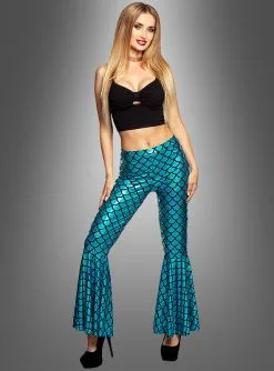 Leggings Mit Schuppenmuster Meerjungfrau -Halloween-Cosplay Verkaufsgeschäft schuppenleggings tuerkis damen 6872d9b37a 2