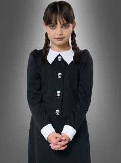 Dunkles Gothic Mädchen Kostüm -Halloween-Cosplay Verkaufsgeschäft schwarz weisses halloween gothic kinderkostuem 9315f082c1 3