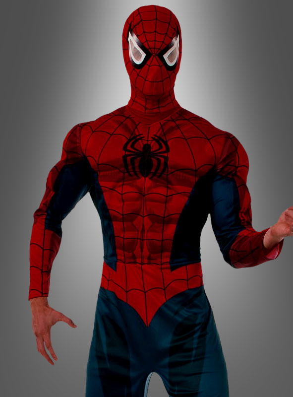 Spider-Man Deluxe Anzug V3 Herren Rot-schwarz 2 Spider-Man Deluxe Anzug V3 Herren Rot-schwarz – Bild 2