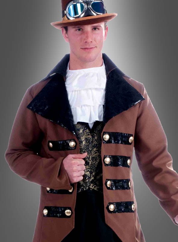 Steampunk Mantel Braun 2 Steampunk Mantel Braun – Bild 2