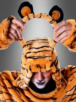 Tiger Poncho Aus Hochwertigem Plüsch S-XXXL 5 Tiger Poncho Aus Hochwertigem Plüsch S-XXXL -Halloween-Cosplay Verkaufsgeschäft tigerkostuem karneval poncho unisex 13cb052798 3