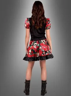 Totenkopf Kleid Mit Rosen Tag Der Toten 5 Totenkopf Kleid Mit Rosen Tag Der Toten -Halloween-Cosplay Verkaufsgeschäft totenkopf kleid rosen halloween eca49a3f0a 3