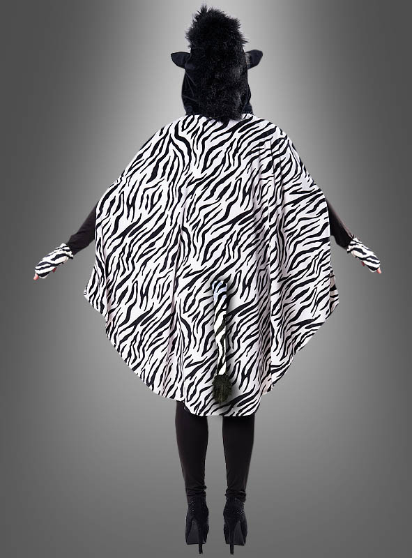Plüsch Zebra Poncho XS-XXXL 4 Plüsch Zebra Poncho XS-XXXL – Bild 4