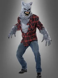 Werwolf Kostüm Mit Ani-Motion Maske -Halloween-Cosplay Verkaufsgeschäft werwolf herrenkostuem dfe7d2f92d 3