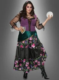 Hellseherin Kostüm XXL Madame Sara 5 Hellseherin Kostüm XXL Madame Sara -Halloween-Cosplay Verkaufsgeschäft zigeunerin karnevalskostuem damen xxxl c3aae180bd 3